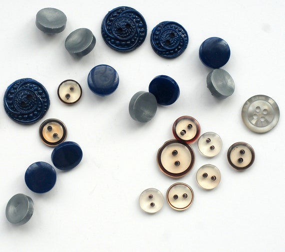 Set of 12-50 11.5 Mm Matte Navy Blue Shirt Buttons 17 L 7/16 9 Colors  Available High Quality Vintage USA Made Buttons B3377 