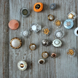 Mix plastic knopen, veel vintage knopen, ronde plastic knopen, doorzichtige knopenset, 10-20 mm knopen, naaibenodigdheden, knopen naaien