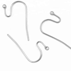 Stainless Steel Earring Hooks, Earrings Findings, Steel Earring Wires, Silver Plated Earring Wire, Earring Fish Hooks, Steel Ear Wire