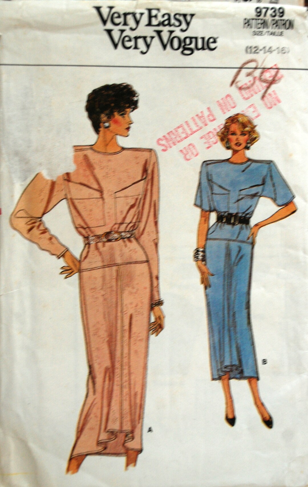 Vintage Sewing Patterns, Vogue UNCUT Sewing Pattern, 7121 Sewing Dress  Pattern, Vintage Sewing Pattern, 90s Sewing Pattern 