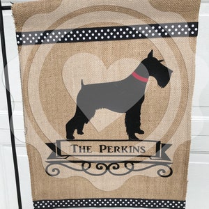 Schnauzer/Personalized Garden Flag/Dog Flag/Flag image 2