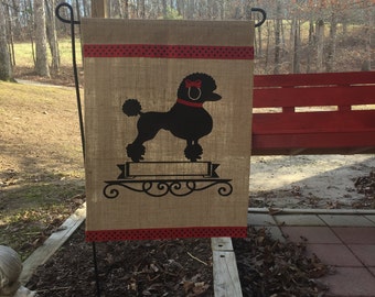 Poodle/Dog/Poodle Personalized Garden Flag/Poodle Garden Flag