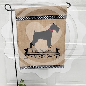 Schnauzer/Personalized Garden Flag/Dog Flag/Flag image 1