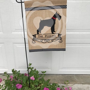 Schnauzer/Personalized Garden Flag/Dog Flag/Flag image 3