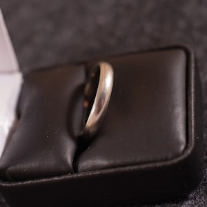 Vintage 14k white gold wedding band ring Artcarved JR Wood 4.5 grams size 11