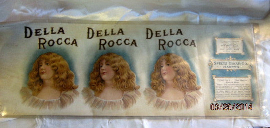 Angelic Labels Vintage Cigar Tobacco Labels/angelic Faces, Old Della Rocca Blondes ...