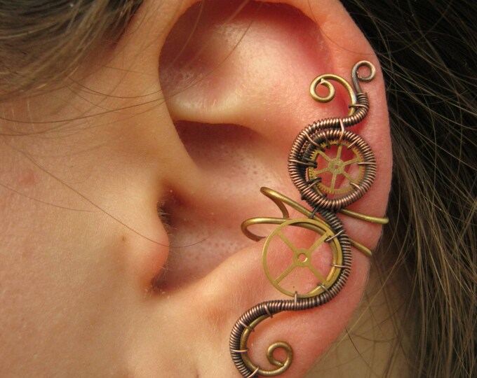Steampunk ear cuff Clearance