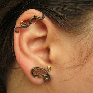 Steampunk-oormanchet zonder piercing - Strange Dreams