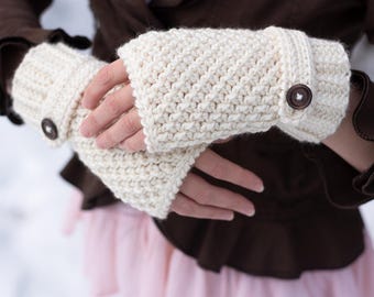 Crochet Fingerless Mittens Pattern: Women's Texting Gloves (Digital PDF Download)