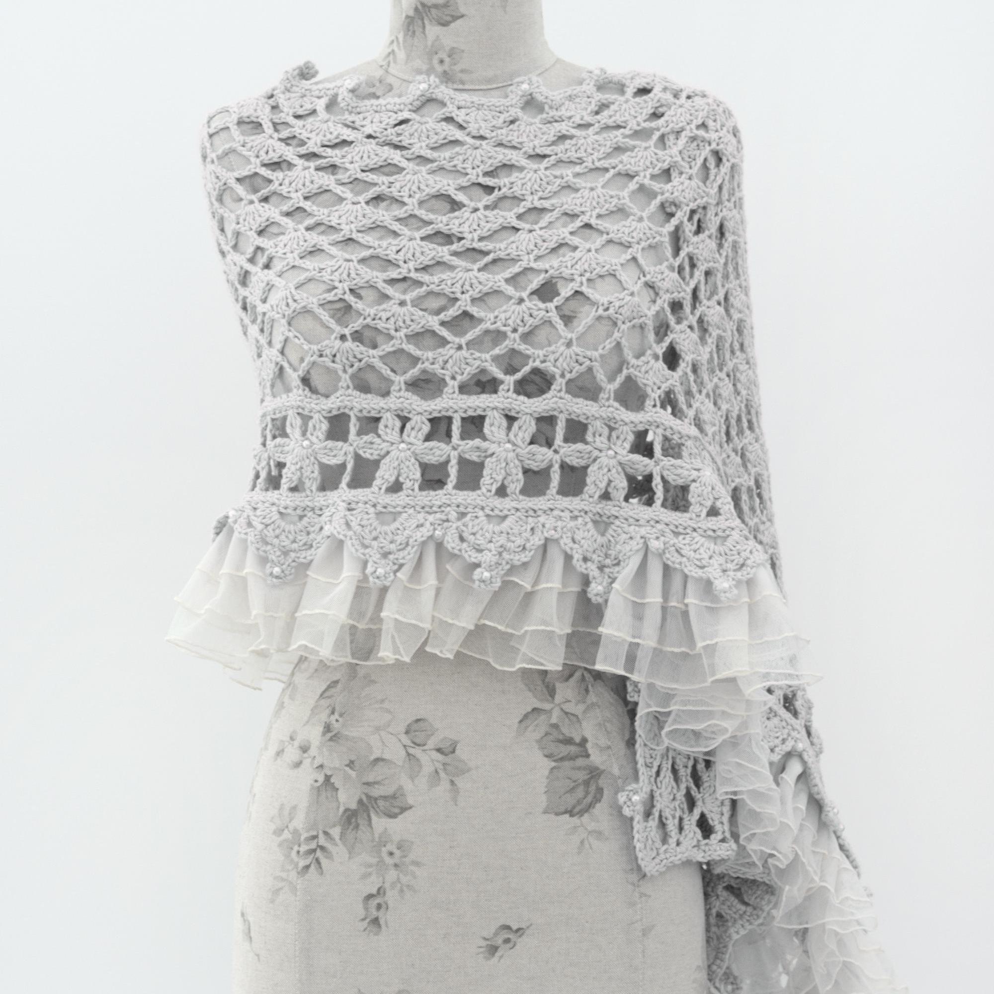 Bridal Beaded Rectangle Wrap