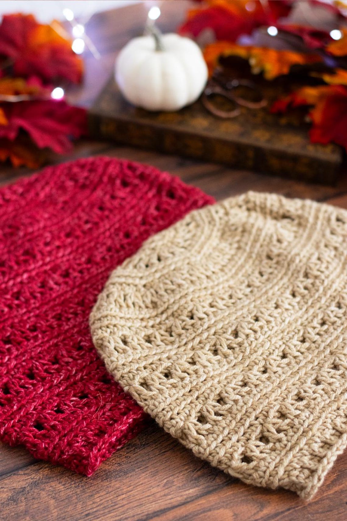 Slouchy Beanie Crochet Pattern: Easy Lacy Summer Hat (digital PDF ...