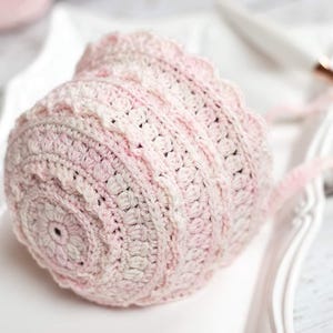 Crochet Baby Bonnet Pattern: Lacy Floral Infant Hat, Vintage Baby Girl Bonnet (Digital PDF Download)