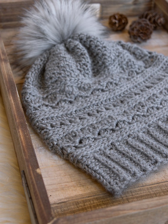 Crochet Slouchy Hat Pattern for Women, DIGITAL PDF DOWNLOAD