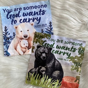 You Are Someone God Carries Microfiber Lens Cloth, JW Christian Gift, Cute Glasses Cleaner, Camera, Screen and Lens Wipe, Soft & Reusable