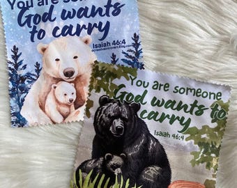 You Are Someone God Carries Microfiber Lens Cloth, JW Christian Gift, Cute Glasses Cleaner, Camera, Screen and Lens Wipe, Soft & Reusable
