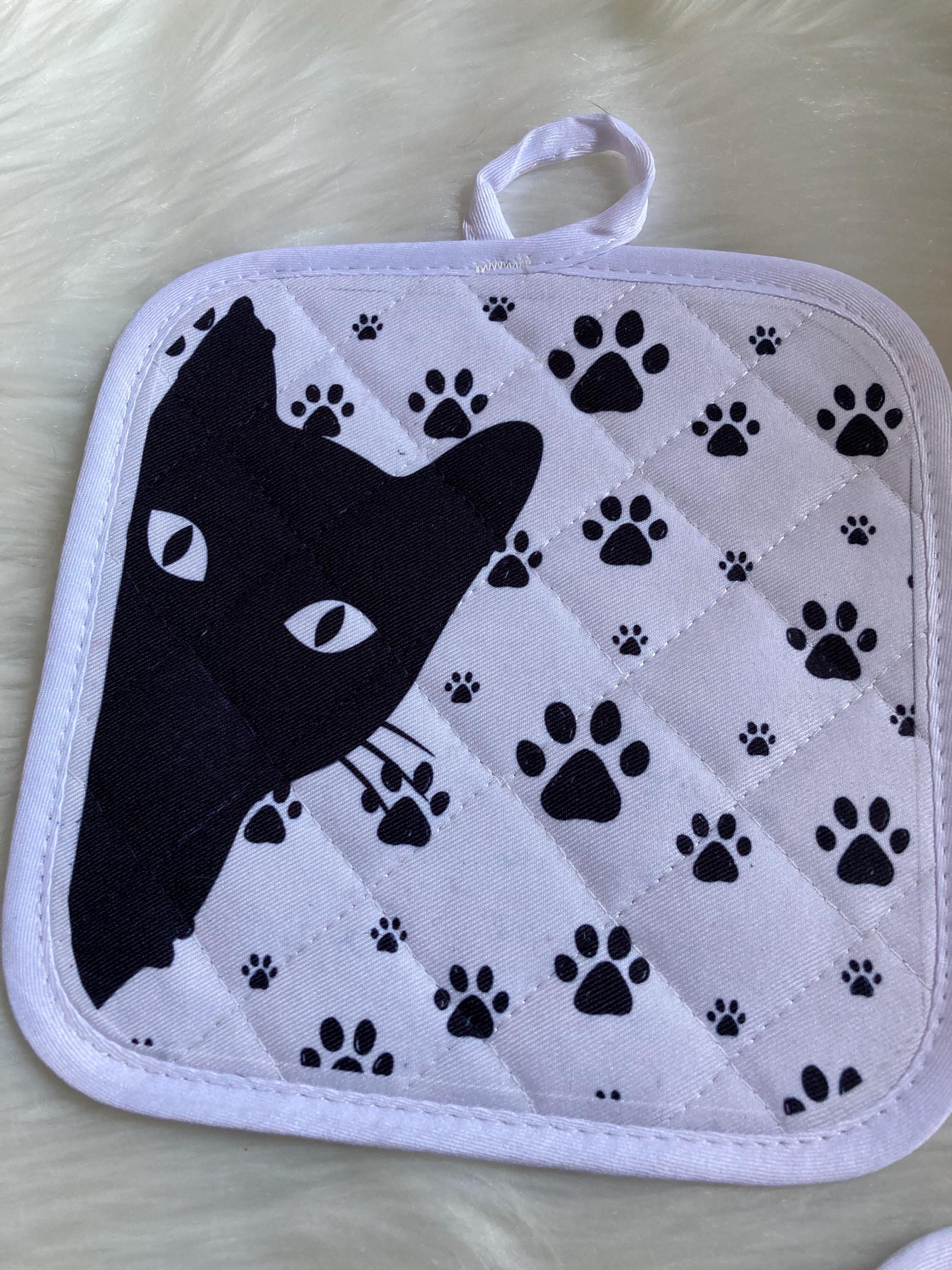 Made From Scratch Cat Pot Holder, Pot Holder Set, Cat Lover Gift, Baker ...
