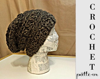 CROCHET PATTERN Ophelia Super Chunky Crochet Winter Hat, Textured Fall Beanie  Baby-Adult Large US Terms English Only