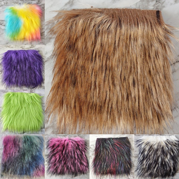 6" Large | DIY Faux Fur Pom Squares | Pre-Cut Faux Fur Squares | Gypsy Dreamer Crochet