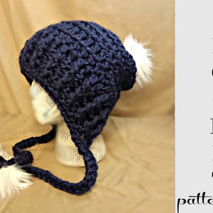 HÄKELANLEITUNG Sofort Download Pdf - Stella Chunky Textured Beanie Baby-Erwachsene Englisch Nur