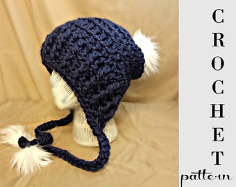 CROCHET HAT PATTERN Instant Download Pdf - Stella Chunky Textured Beanie  Baby-Adult English Only