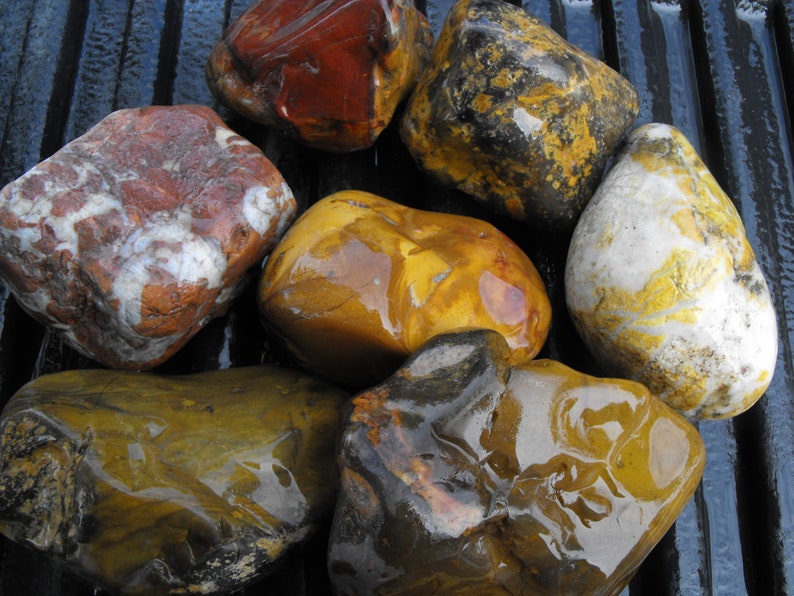 JaspAgate Rock Tumbler Rough Red Jasper Mixed Raw Etsy