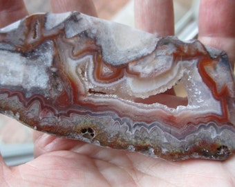 Crystallized Crazy Lace Agate Rock Slab