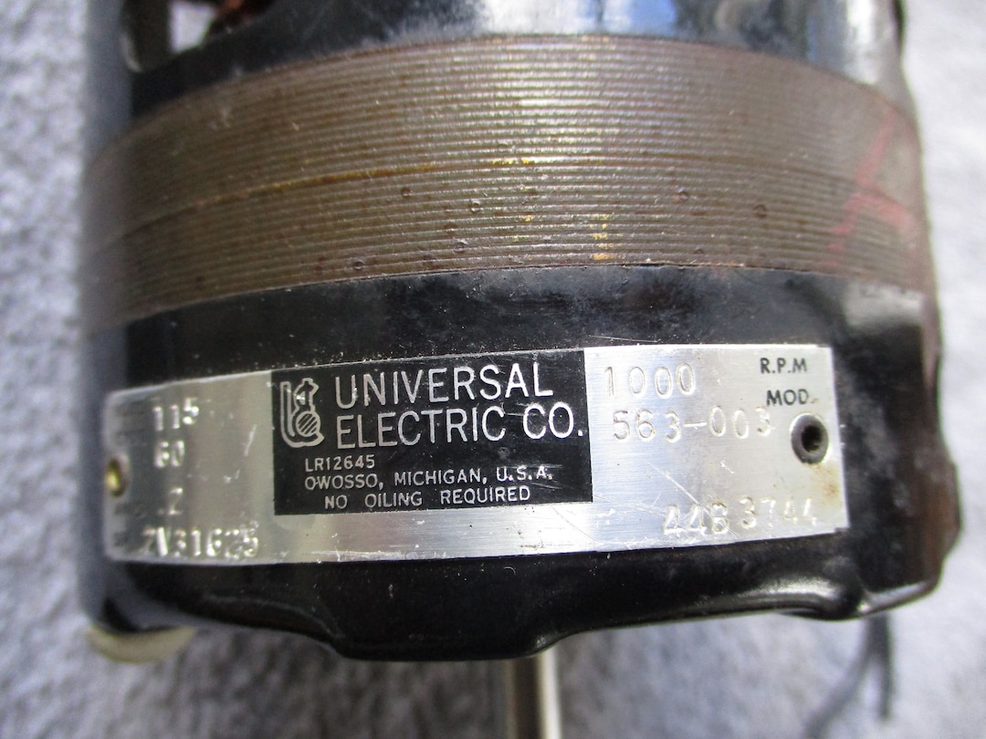 Vintage Universal Electric Company Motor 115 Volts Etsy