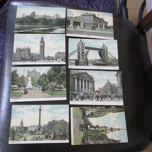 Antique London Lithograph Postcards Lot