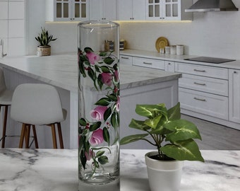 Small Flower Vase, Ready to Ship, Bud Vases, Birthday Present, Housewarming Gift, Mini Vase, Pink Vase Vase, Glass Bud Vase, Small Vase