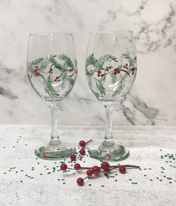 Painted Wine Glasses Birthday Present Fancy Wine Glasses -   Hand  painted bottles, Painted wine glasses birthday, Fancy wine glasses