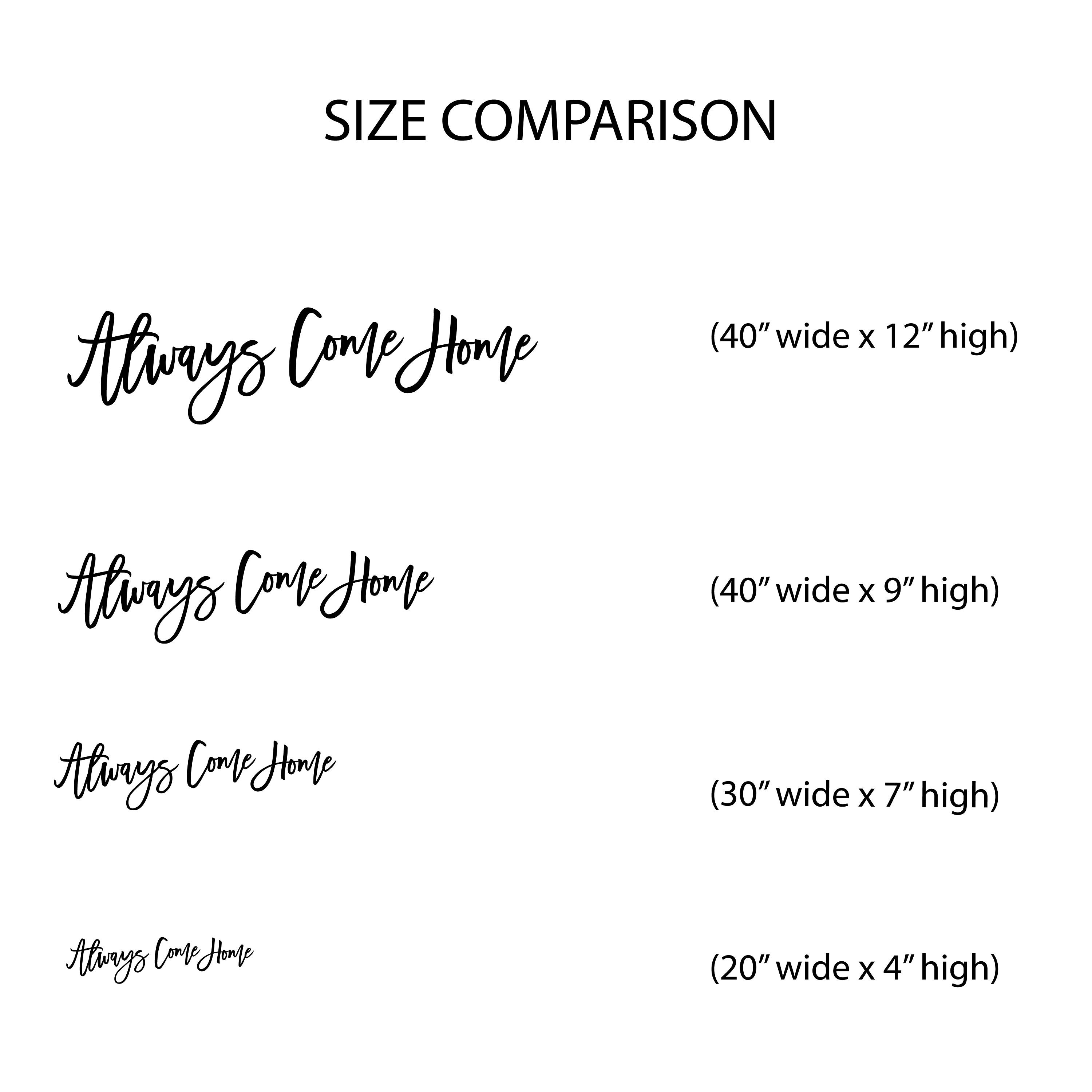 Always Come Home. Wood Words. Laser Cut Words. Wood Cut Words. Etsy