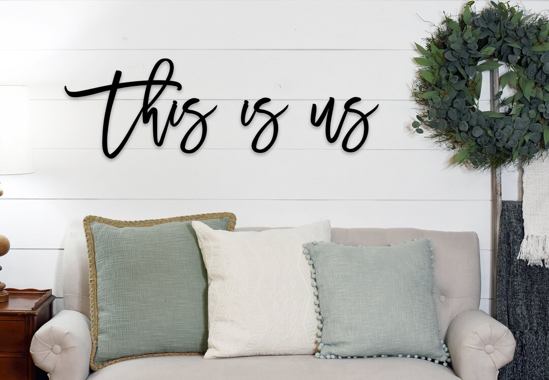 This is Us Wood Words Wood Word Cut Out Laser Cut Wedding Etsy