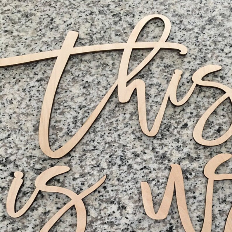 This is us Wood Words Etsy