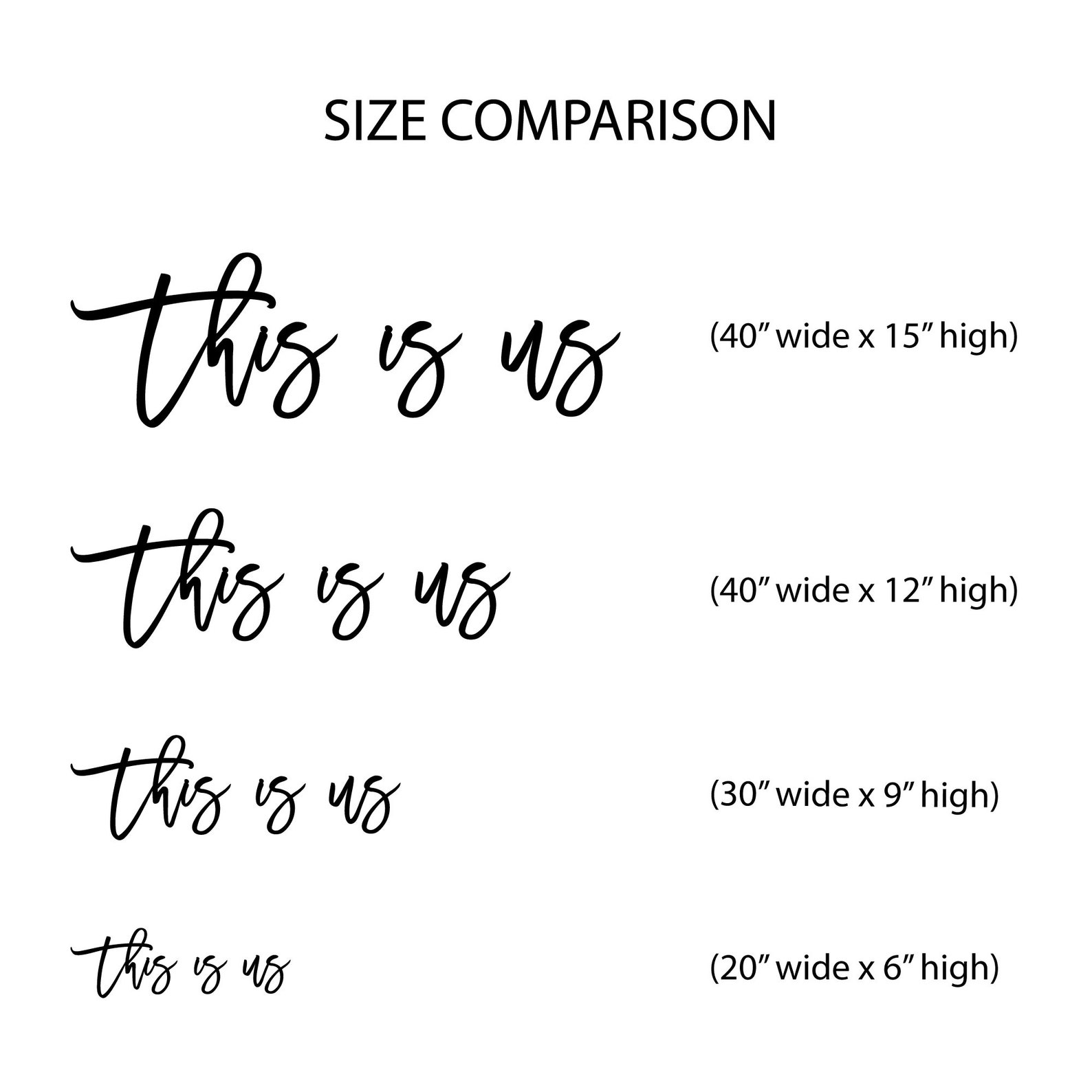 This is Us Wood Words Etsy