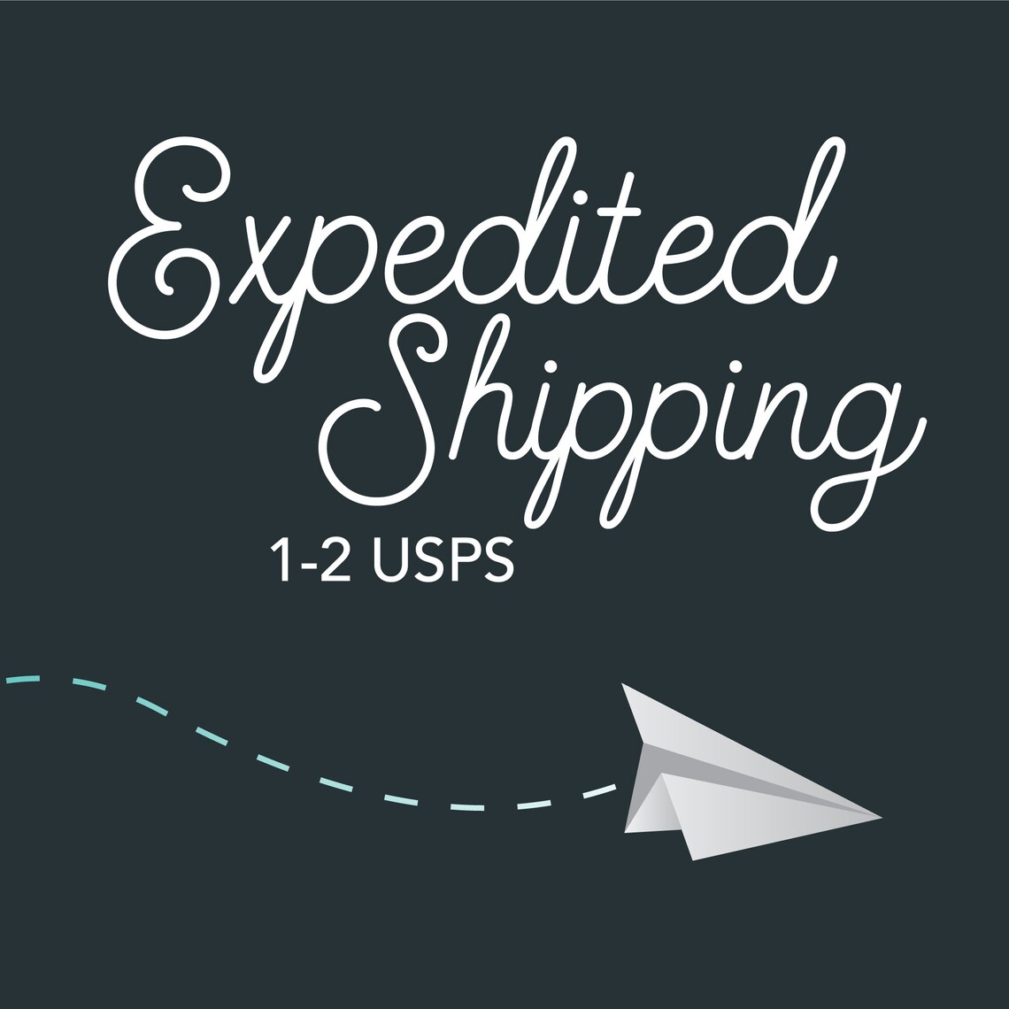 Expedited Shipping 12 Days USPS Etsy