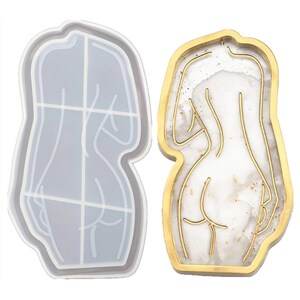 Silicone Mold Goddess Tray, Silicone Mould Tray Coaster Dish for Jewellery, DIY Handmade Female Decoration Idea for Crafts