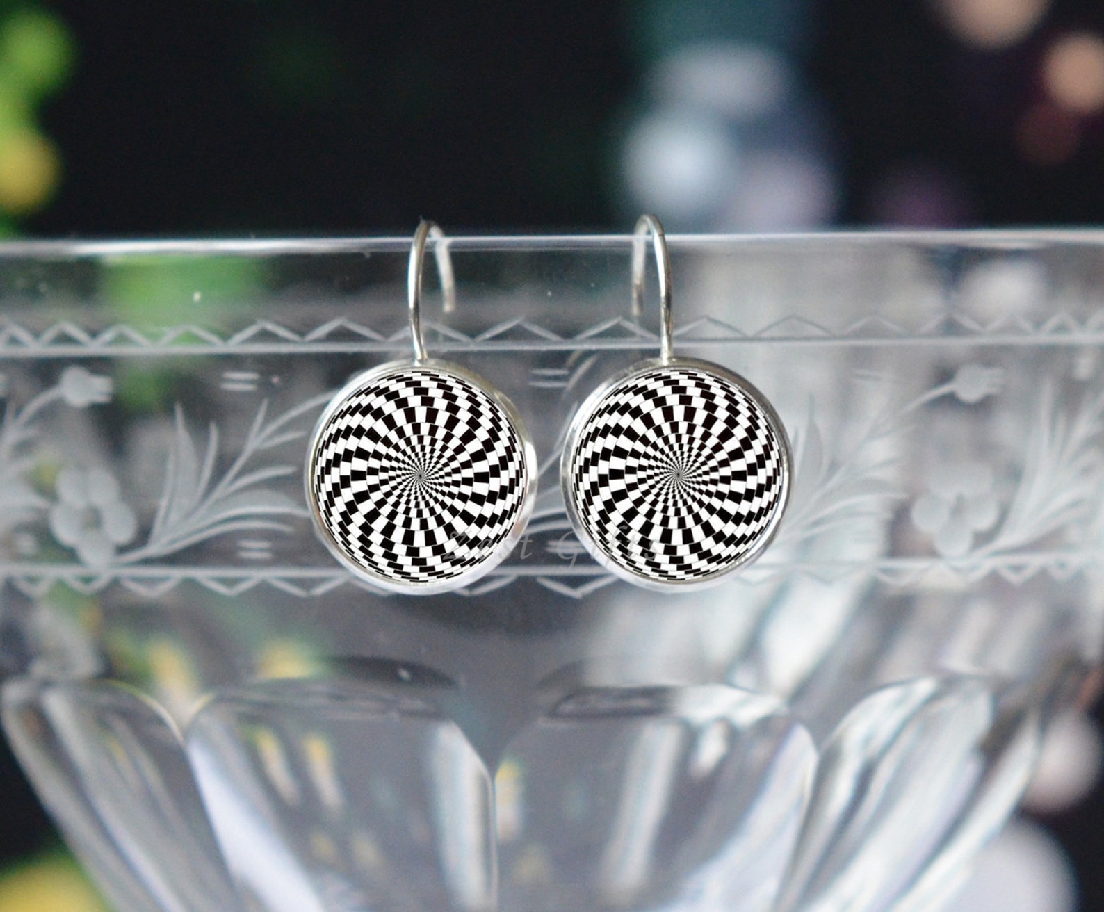 Fun Earrings Hypnotic Earrings Fun Jewelry for Women Etsy UK