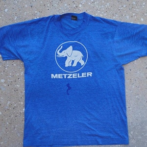 Vintage Graphic T-shirt, Metzeler Tee, Motorcycle Tee, Made in USA, Size XLarge