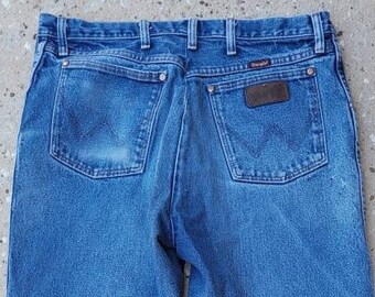 Vintage Wrangler Jeans, Wrangler Denim, Distressed Boyfriend Jeans