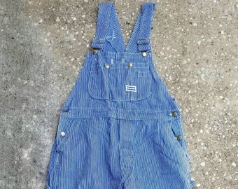 big smith striped overalls