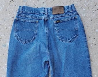 Vintage Lee Jeans, High Waisted Lee Jeans, Mom Jeans, size Juniors 13, Made in USA