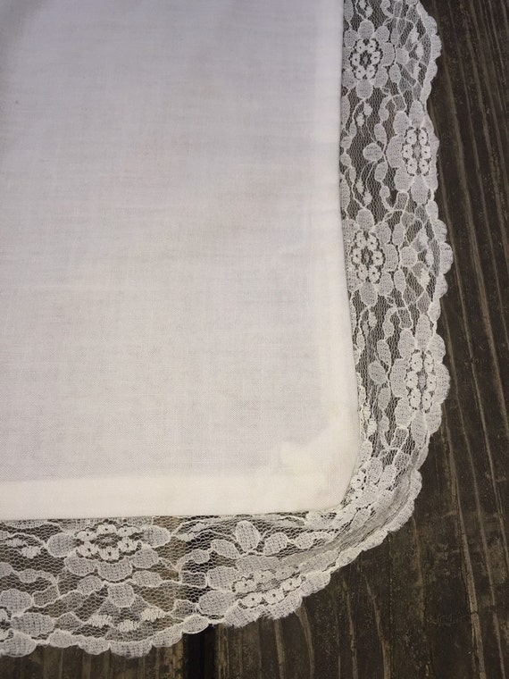 Vintage Lace Pillowcase Montgomery Ward Shabby Chic Decor Etsy