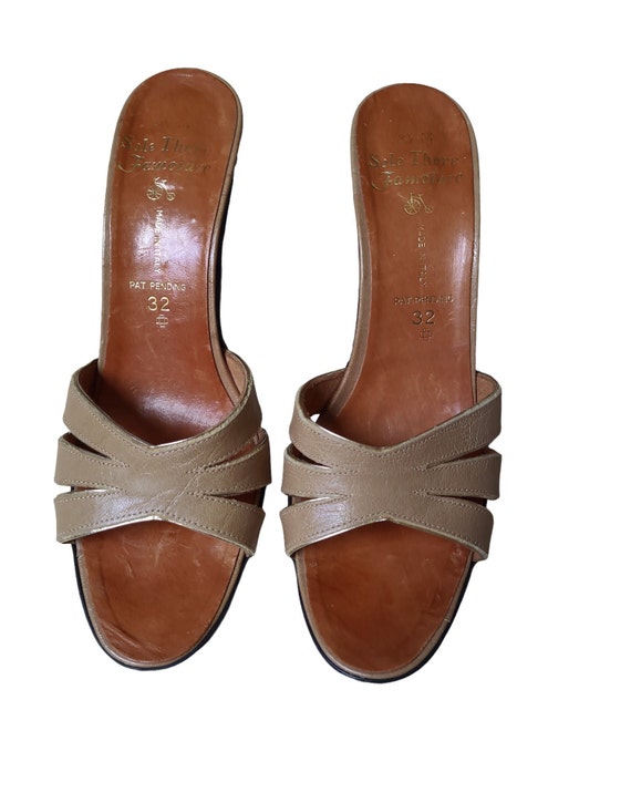 RARE Vintage Italian Famolare Heels Sole There Fa… - image 2