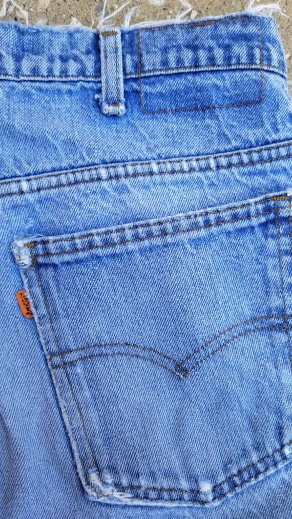 1980's Levi's 517 Orange Tab, made in USA, Distre… - image 5