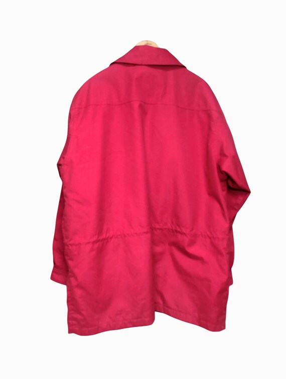 Vintage 90's Eddie Bauer Red Wool Lined Mountain Parka Jacket
