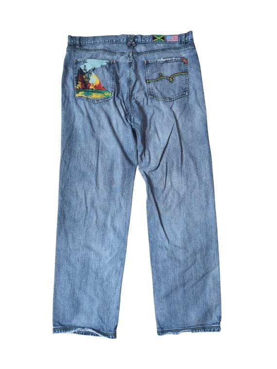Vintage Y2K 90's Lr Geans by Lrg Blue Baggy Loose Denim Pants
