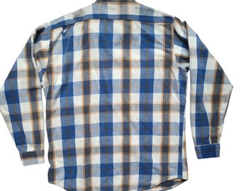 トップス 70-80s FIVE BROTHER flannel shirt VINTAGE FIVE BROTHER PLAID FLANNEL SHIRT 1980S SIZE MEDIUM