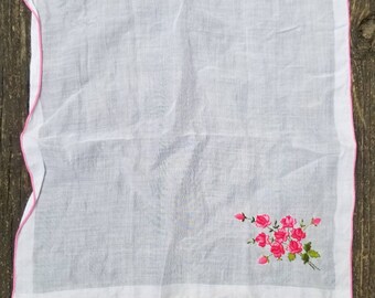 Vintage Taschentuch, 100 % Baumwolle