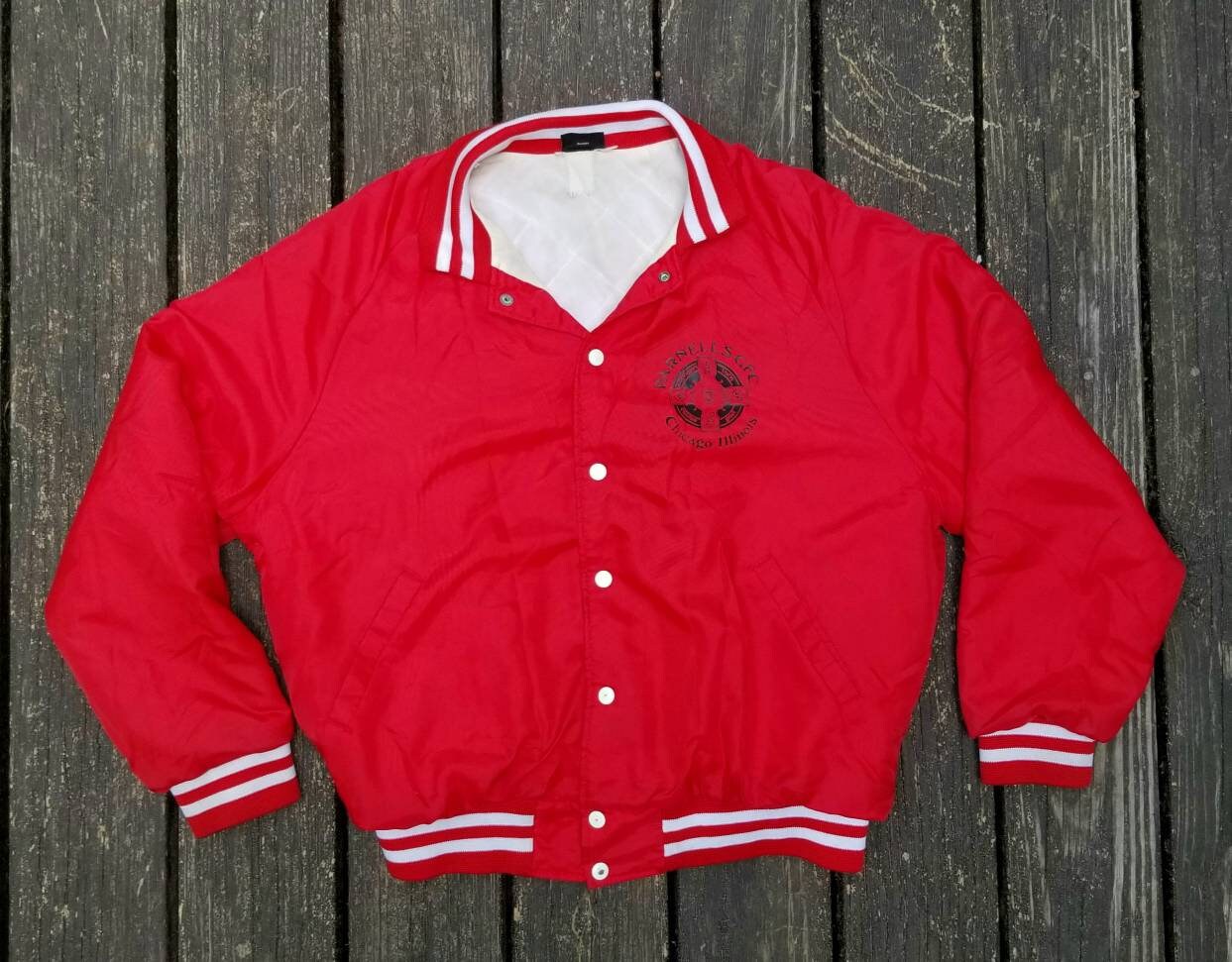 1980 Vintage Snap Jacke, Größe L