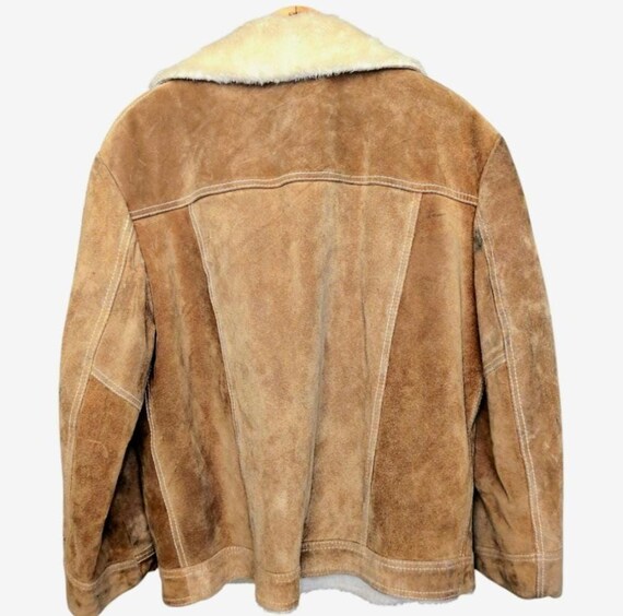 Vintage 70's The Rancher Original Suede Sherpa Li… - image 2